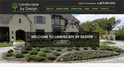 Desktop Screenshot of landscapebydesign.com